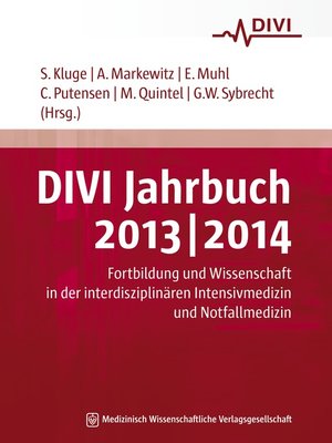 cover image of DIVI Jahrbuch 2013/2014